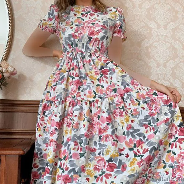 41 مدل لباس با پارچه های گل گلی